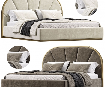 Modern Double Bed-ID:110852961