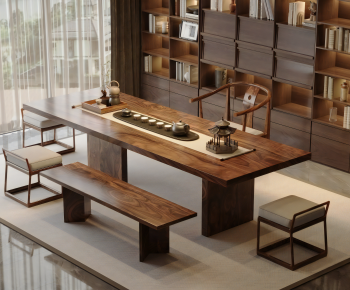 New Chinese Style Tea Tables And Chairs-ID:932245026