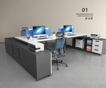Modern Office Desk And Chair-ID:356009961