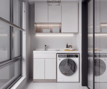 Modern Laundry Cabinet-ID:139302972