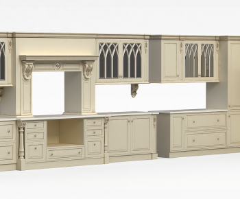 European Style Kitchen Cabinet-ID:122417936