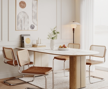 French Style Dining Table And Chairs-ID:585567954