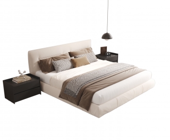 Modern Double Bed-ID:392329932
