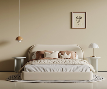 Modern Double Bed-ID:220537908