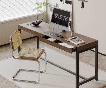 Modern Computer Desk And Chair-ID:200640925