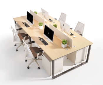 Modern Office Desk And Chair-ID:784153943