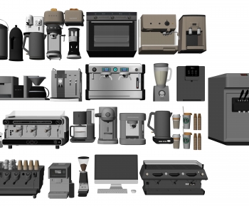 Modern Kitchen Electric Coffee Machine-ID:255980018