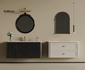 French Style Bathroom Cabinet-ID:123240974