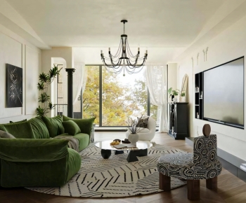 French Style A Living Room-ID:809854987
