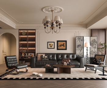 French Style A Living Room-ID:972030268
