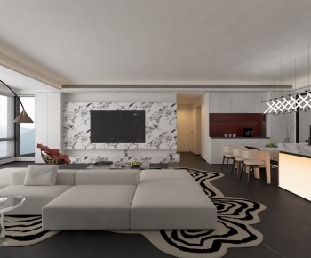 Modern A Living Room-ID:498856073