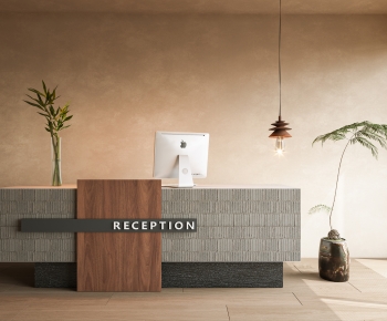 Modern Reception Desk-ID:615159034