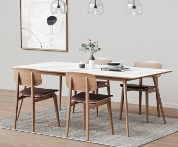 Nordic Style Dining Table And Chairs-ID:935412882