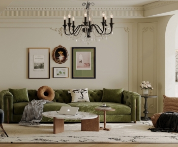 French Style A Living Room-ID:295015109