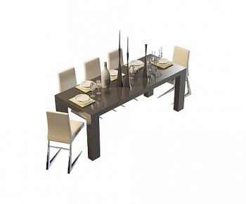 European Style Dining Table And Chairs-ID:425350902