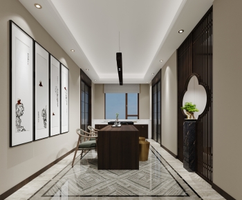 New Chinese Style Dining Room-ID:312979943