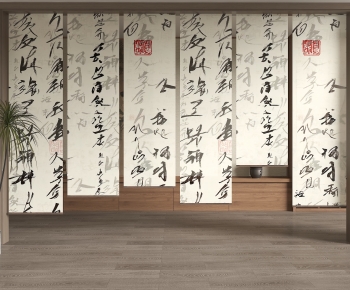 New Chinese Style Door Curtain-ID:779886965