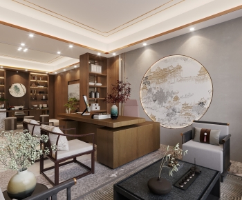 New Chinese Style Manager's Office-ID:110129126