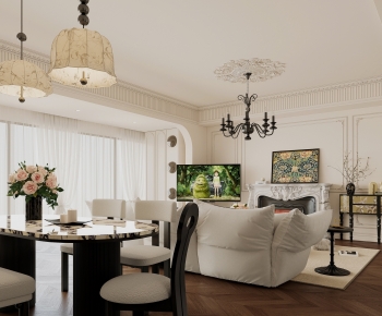 French Style Dining Room-ID:993582961