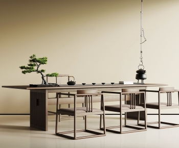 New Chinese Style Tea Tables And Chairs-ID:424173122