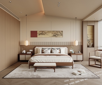 New Chinese Style Bedroom-ID:240587004
