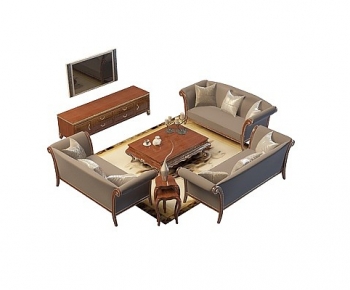 Simple European Style Sofa Combination-ID:135653974