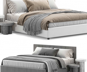 Modern Double Bed-ID:767369995