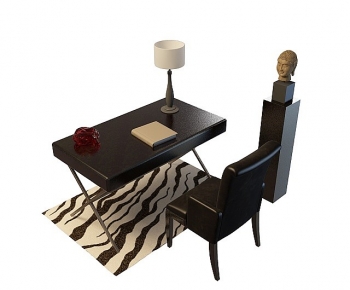 Modern Computer Desk And Chair-ID:217659959