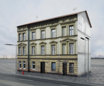 European Style Appearance Of Commercial Building-ID:405416974