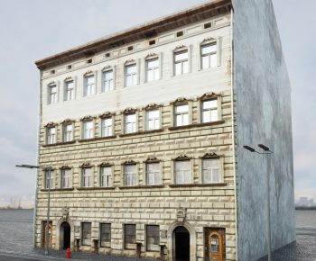 European Style Appearance Of Commercial Building-ID:446453099