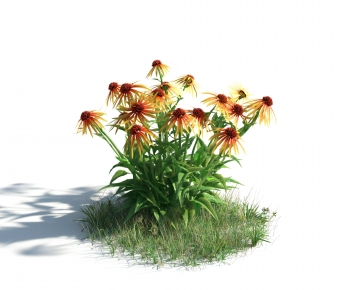 Modern Flowers And Grass-ID:183963069