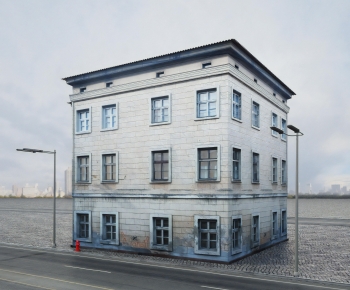European Style Appearance Of Commercial Building-ID:677539115