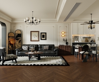 French Style A Living Room-ID:209923985