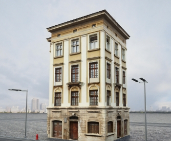 European Style Appearance Of Commercial Building-ID:396508938