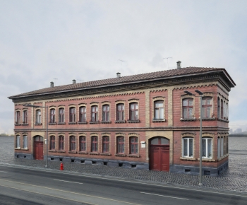 European Style Appearance Of Commercial Building-ID:779141901