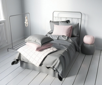 Modern Single Bed-ID:672578104