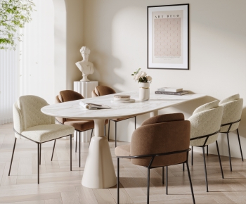 Modern Dining Table And Chairs-ID:740247018