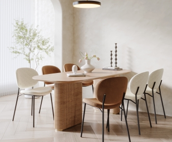 Modern Dining Table And Chairs-ID:536557913
