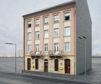 European Style Appearance Of Commercial Building-ID:636126045