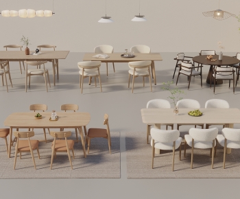 Modern Dining Table And Chairs-ID:443411119