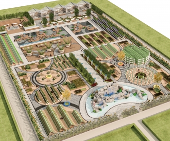 New Chinese Style Architectural Bird's-eye View Planning-ID:862298018