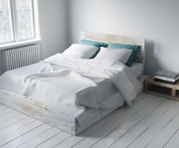 Modern Double Bed-ID:712491991