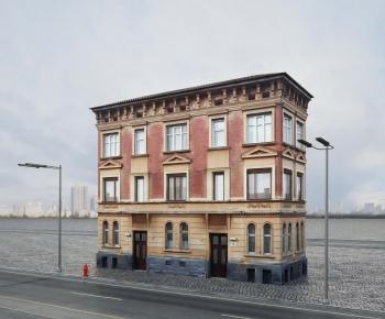 European Style Appearance Of Commercial Building-ID:254604105