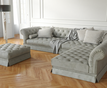 European Style Corner Sofa-ID:454909091