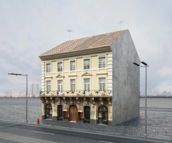 European Style Appearance Of Commercial Building-ID:223250417