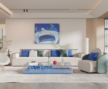 Modern A Living Room-ID:895440108