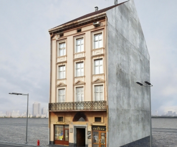 European Style Appearance Of Commercial Building-ID:756750113