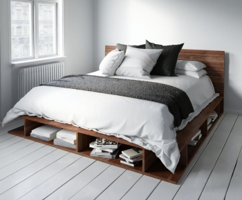 Modern Double Bed-ID:576555017