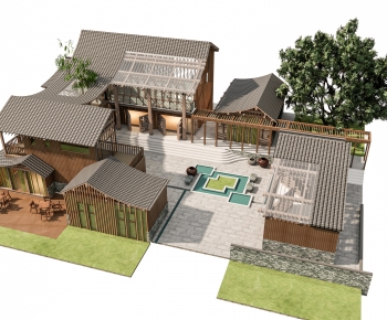 New Chinese Style Appearance Of Commercial Building-ID:676799067
