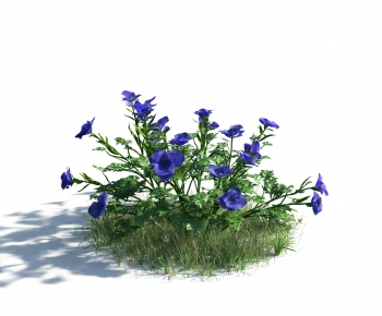 Modern Flowers And Grass-ID:652671108